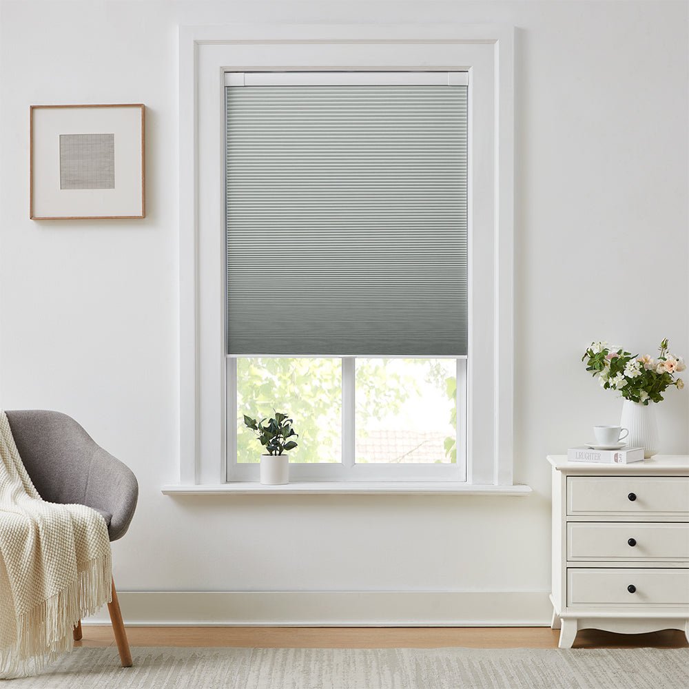 No-Drill Textured Cellular Shades
