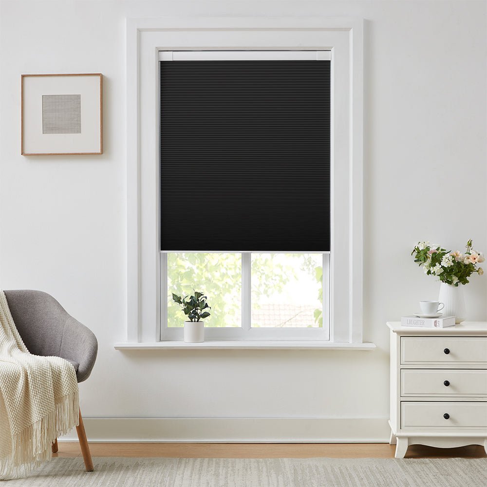 No-Drill Textured Cellular Shades