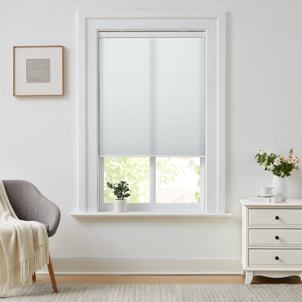 No-Drill Textured Cellular Shades
