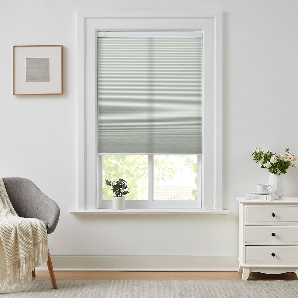 No-Drill Textured Cellular Shades