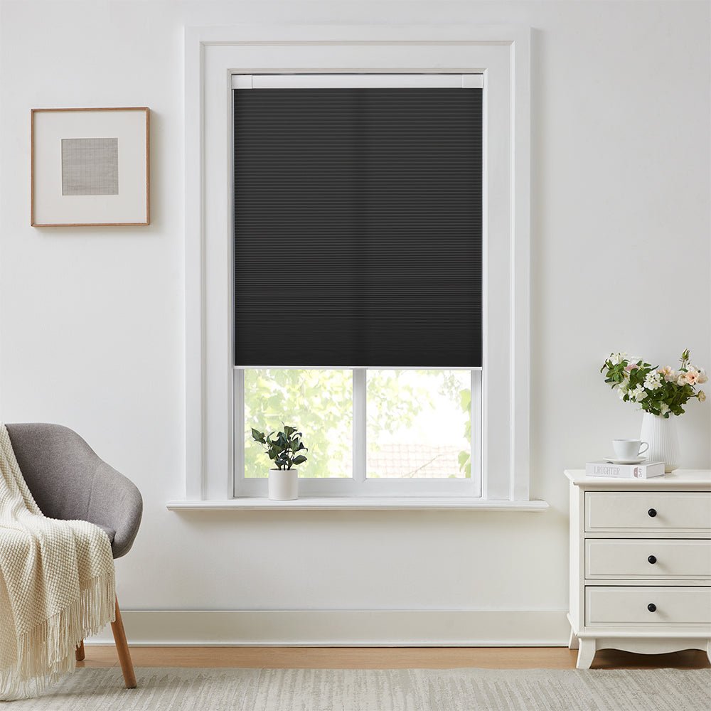 No-Drill Textured Cellular Shades