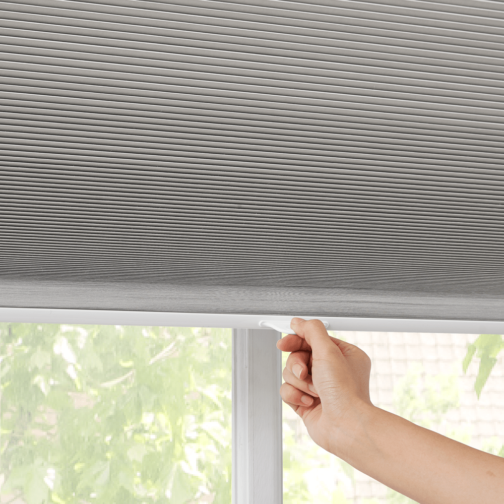No-Drill Textured Cellular Shades