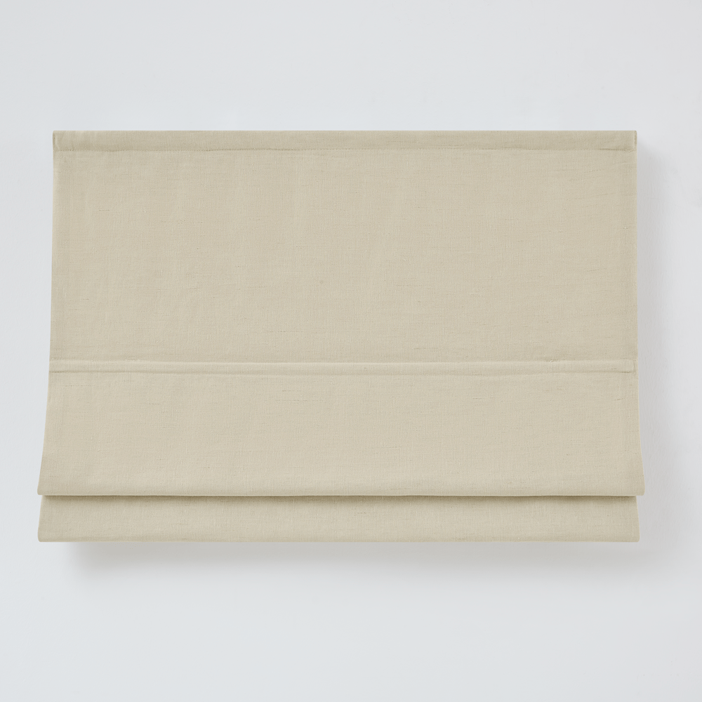 Custom Linen Roman Shades: Earthy Elegance for Natural Interiors - LushCurtain