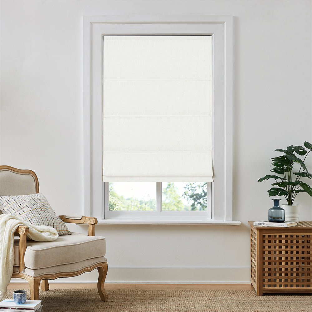 Custom Linen Roman Shades: Earthy Elegance for Natural Interiors - LushCurtain
