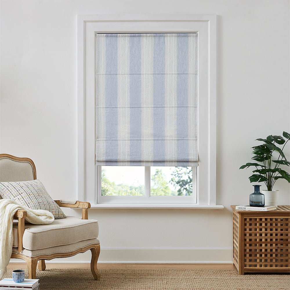 Custom Linen Roman Shades: Earthy Elegance for Natural Interiors - LushCurtain