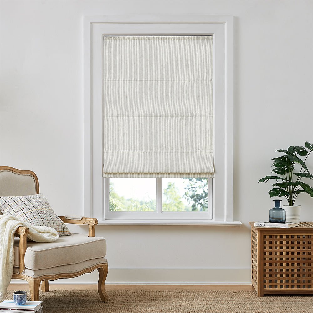 Custom Linen Roman Shades: Earthy Elegance for Natural Interiors - LushCurtain