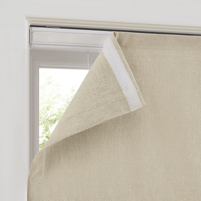 Landon Linen Custom Cordless & Motorized Roman Shades - Smart & Child-Safe - LushCurtainLandon Linen Custom Cordless & Motorized Roman Shades - Smart & Child-Safe