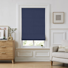 Landon Linen Custom Cordless & Motorized Roman Shades - Smart & Child-Safe - LushCurtainLandon Linen Custom Cordless & Motorized Roman Shades - Smart & Child-Safe
